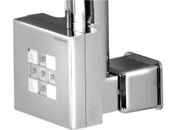 Sapho KTX topná tyč s termostatem, s krytem pro kabel, 400 W, chrom KTX-CW-400