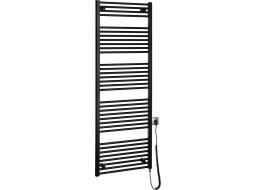 Aqualine DIRECT-E elektrické otopné těleso rovné 600x1680 mm, 800 W, černá ILE66TB