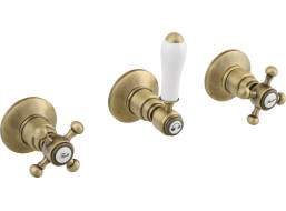 Sapho ANTEA podomítková sprchová baterie, 2 výstupy, bronz SET305-106