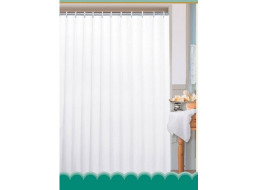 Aqualine Sprchový závěs 180x200cm, polyester, bílá 0201104 B