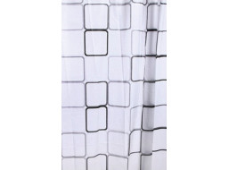 Aqualine Sprchový závěs 180x180cm, vinyl, čtvercový vzor ZV013
