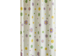 Aqualine Sprchový závěs 180x200cm, vinyl, květovaný ZV014