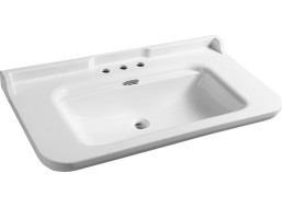 Kerasan WALDORF keramické umyvadlo 120x55cm, 3 otvory, bílá 4144K1-3