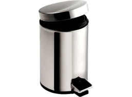 Aqualine SIMPLE LINE odpadkový koš kulatý 5l, nerez lesk 27105
