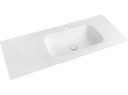 Sapho TREOS umyvadlo 96, 6x51, 3 cm, rockstone, pravé, bílá mat TS097-0101-R