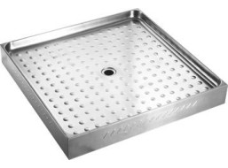 NOFER Sprchová vanička 800x115x800 mm, nerez mat 13055.2.S