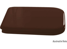 Kerasan WALDORF WC sedátko, Soft Close, ořech/bronz 418640