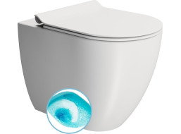 GSI PURA WC mísa stojící, Swirlflush, 36x55cm, spodní/zadní odpad, bílá dual-mat 880309