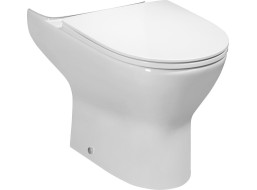Bruckner DARIO RIMLESS WC mísa pro kombi, spodní/zadní odpad, bílá 201.401.4