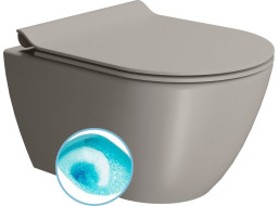 GSI PURA závěsná WC mísa, Swirlflush, 36x50cm, tortora dual-mat 881605