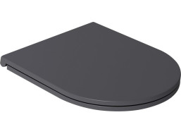 Isvea INFINITY WC sedátko, SLIM, odnímatelné, Soft Close, antracit 40KF0522I-S