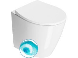 GSI MODO WC mísa stojící, Swirlflush, 37x52cm, spodní/zadní odpad, bílá ExtraGlaze 981011