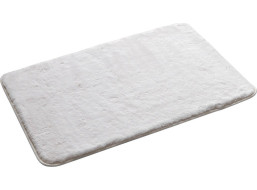 Gedy FUZZY koupelnová předložka, 50x80cm, 100% polyester, protiskluz, bílá 96FY508002