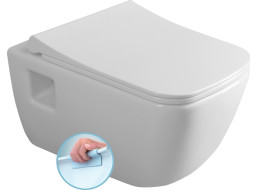 Bruckner WALTER závěsná WC mísa, Rimless, 37x52, 5cm, bílá 201.502.0
