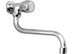 Aqualine Nástěnný ventil 1/2", otočná hubice, chrom ZY1812