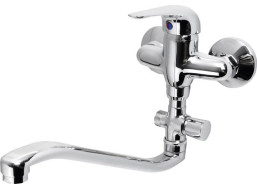 Aqualine AQUALINE 35 nástěnná umyvadlová/vanová baterie, rozteč 100mm, chrom 52140