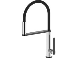 Sapho NIMOA stojánková dřezová baterie se sprškou, chrom/gun metal MA640GM