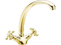 Sapho ANTEA stojánková dřezová baterie, výška 265mm, zlato 3115