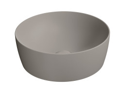 GSI NUBES keramické umyvadlo na desku průměr 40cm, tortora mat 903905
