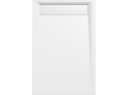 Polysan VARESA sprchová vanička z litého mramoru se záklopem, obdélník 120x80cm, bílá 71604