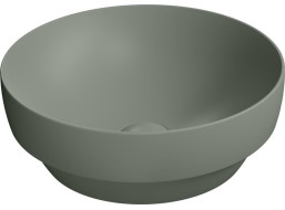 GSI PURA keramické umyvadlo na desku, průměr 40cm, agave mat 884604