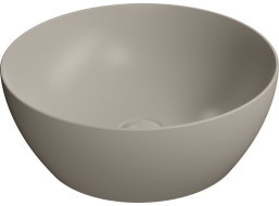 GSI PURA keramické umyvadlo na desku, průměr 42cm, tortora mat 885105