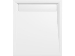 Polysan VARESA sprchová vanička z litého mramoru se záklopem, obdélník 90x80cm, bílá 71606