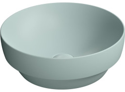 GSI PURA keramické umyvadlo na desku, průměr 40cm, ghiaccio mat 884615