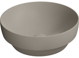 GSI PURA keramické umyvadlo na desku, průměr 40cm, tortora mat 884605