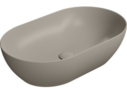 GSI PURA keramické umyvadlo na desku 60x37cm, tortora mat 883405
