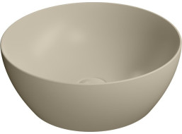 GSI PURA keramické umyvadlo na desku, průměr 42cm, creta mat 885108