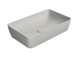 GSI NUBES keramické umyvadlo na desku 60x38cm, cenere mat 903617
