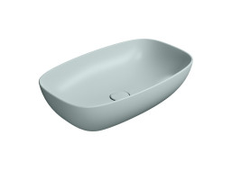 GSI NUBES keramické umyvadlo na desku 60x38cm, ghiaccio mat 978315