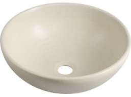 Sapho ATTILA keramické umyvadlo, průměr 43cm, slonová kost DK005