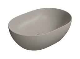 GSI PURA keramické umyvadlo na desku, 50x35cm, tortora mat 886005