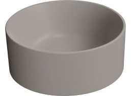 GSI KUBE X keramické umyvadlo na desku, průměr 32cm, tortora mat 943505