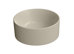GSI KUBE X keramické umyvadlo na desku, průměr 32cm, creta mat 943508