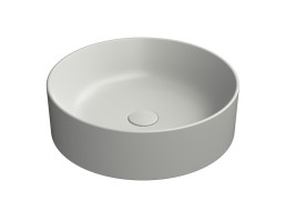 GSI KUBE X keramické umyvadlo na desku, průměr 45cm, cenere mat 942717