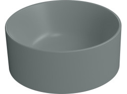 GSI KUBE X keramické umyvadlo na desku, průměr 32cm, agave mat 943504