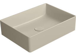GSI KUBE X keramické umyvadlo na desku, 50x37cm, creta mat 942908