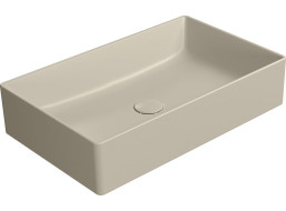 GSI KUBE X keramické umyvadlo na desku, 60x37cm, creta mat 945308