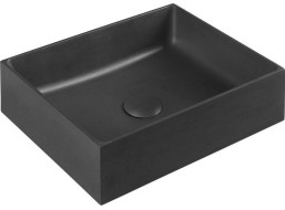 Sapho FORMIGO betonové umyvadlo na desku, 47, 5x36, 5cm, antracit FG116