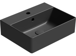 GSI KUBE X keramické umyvadlo 45x35cm, černá mat 9485126