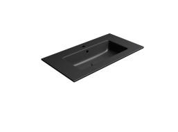 GSI PURA keramické umyvadlo Slim 82x46cm, černá mat 8885126