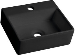 Sapho GIULIA keramické umývátko 33, 5x29 cm, černá mat BH7002B