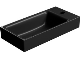 GSI NUBES keramické umývátko 50x25cm, pravé/levé, černá mat 9637126