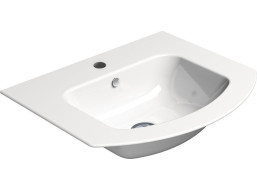 GSI PURA keramické umyvadlo Slim oblé 52x44cm, bílá ExtraGlaze 8830111