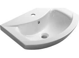 Aqualine ZERO keramické umyvadlo nábytkové 55x43, 5cm, bílá 6055