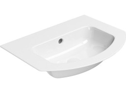 GSI PURA keramické umyvadlo Slim oblé 62x48cm, bez otvoru, bílá ExtraGlaze 8827011