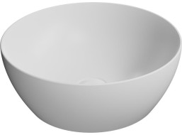 GSI PURA keramické umyvadlo na desku, průměr 42cm, bílá mat 885109